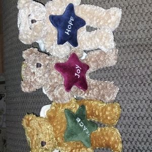 Plush Angel Bears Peace Hope Joy